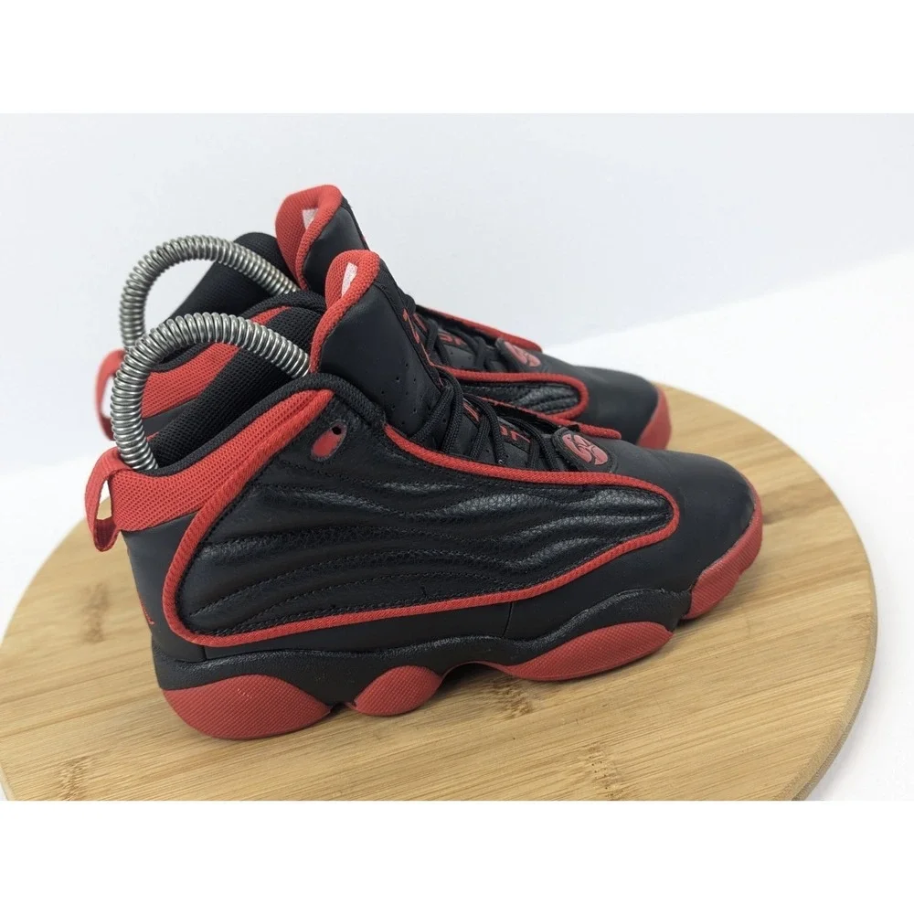 Jordan Shoes Kids Boys Size 1.5 Pro Strong Black Red Sneakers PS Kids Basketball